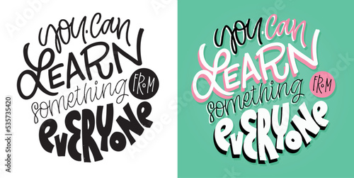 Lettering hand drawn slogan. Funny quote for blog, poster and print design. Modern calligraphy text. 