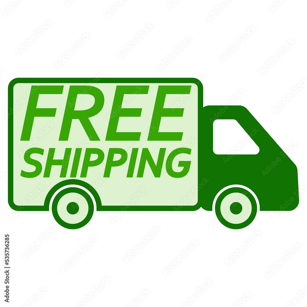 Free shipping green van icon delivery business car free shipping Free shipping green van icon delivery business car free shipping