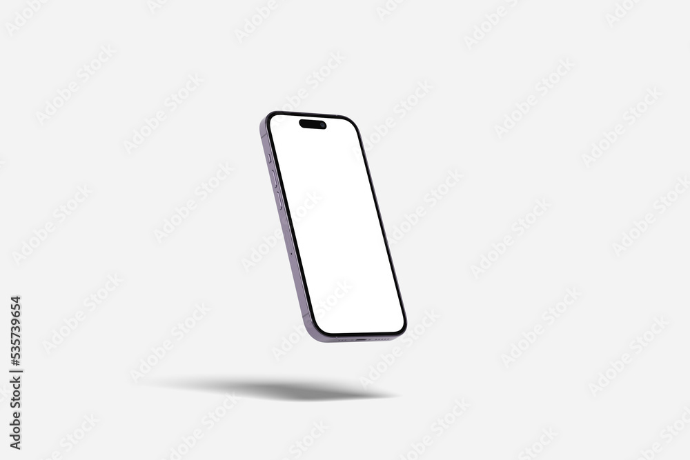 New realistic mobile phone smartphone mockup on white background New realistic mobile phone smartphone mockup on white background
