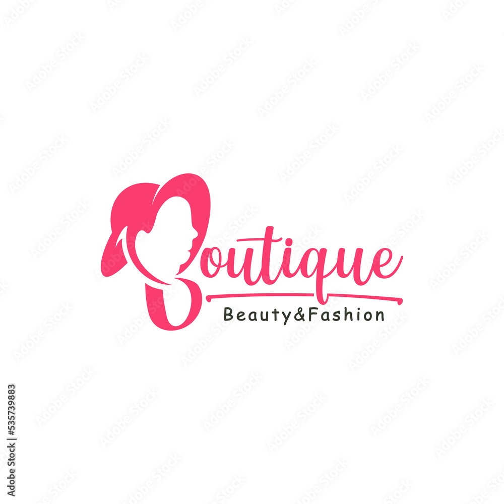 Obraz premium Fashion boutique vector logo illustration