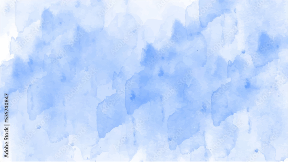 Obraz premium Blue watercolor background for textures backgrounds and web banners design