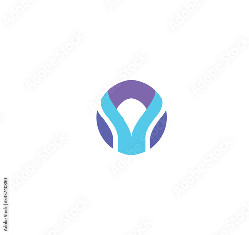 community letter, initial y letter logo.