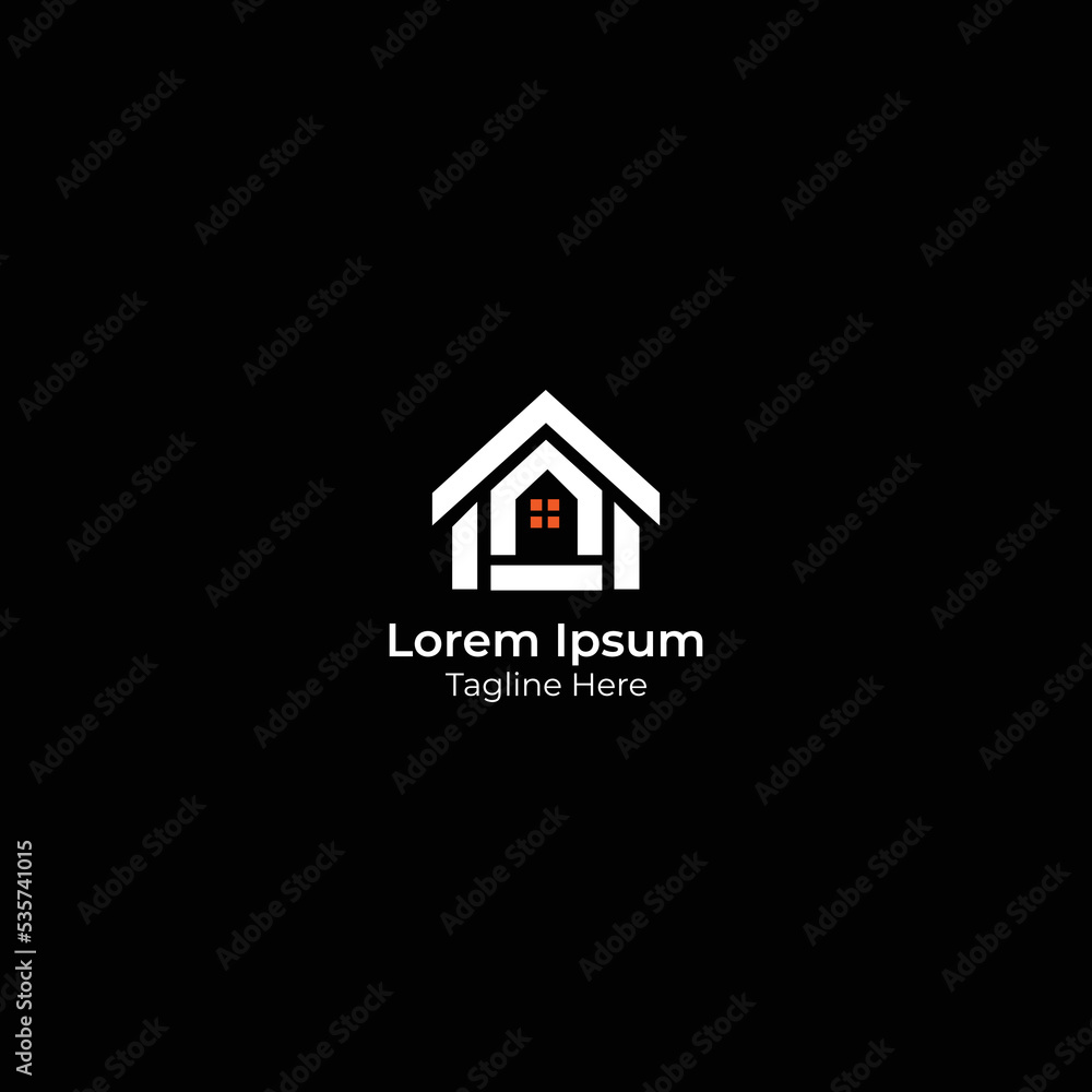 simple home real estate logo icon vector. simple home real estate logo icon vector.