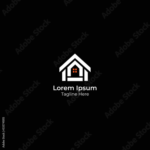 simple home real estate logo icon vector.