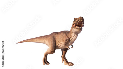 Trex tyrant dinosaur isolated on empty background PNG