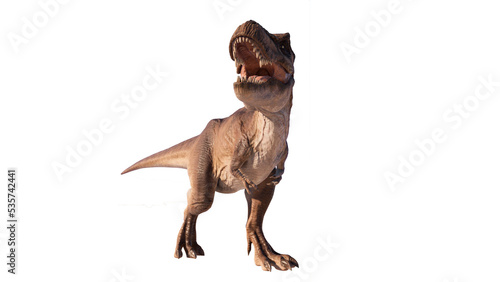 Trex tyrant dinosaur isolated on empty background PNG