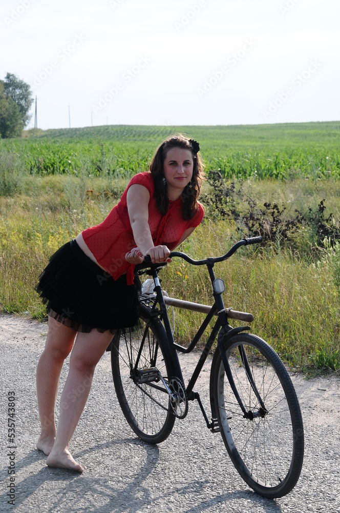 Obraz premium person riding a bicycle