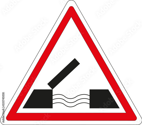 Panneau routier: Pont mobile
