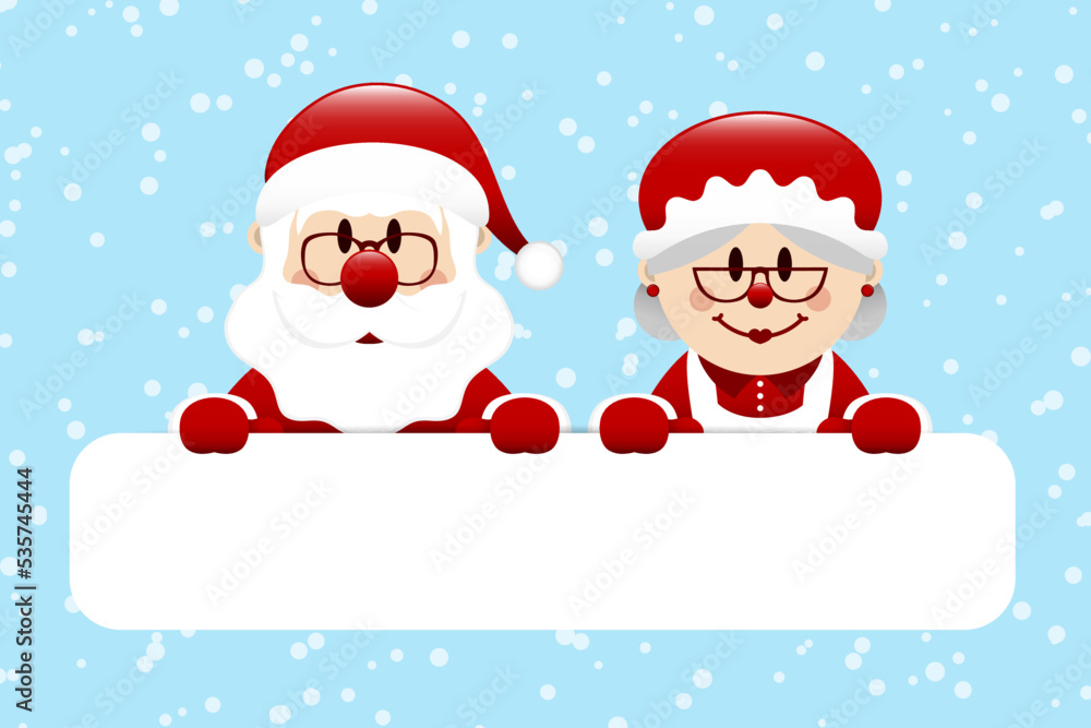Gutschein Weihnachtsmann Und Frau Textfeld Schnee Blau Dunkelrot Gutschein Weihnachtsmann Und Frau Textfeld Schnee Blau Dunkelrot
