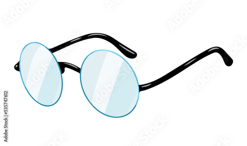 Symbol from the book about Harry Potter glasses. Vector illustration for great design for any purpose.