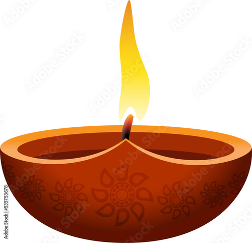 Beautiful diwali diya oil lamp