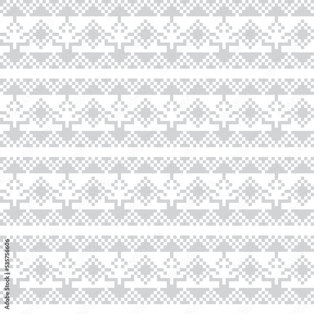 Christmas Tree Fair Isle Seamless Pattern Design Christmas Tree Fair Isle Seamless Pattern Design