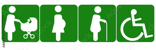 	
those who have priority in the elevator, elderly, stroller, disabled, pregnant.	

