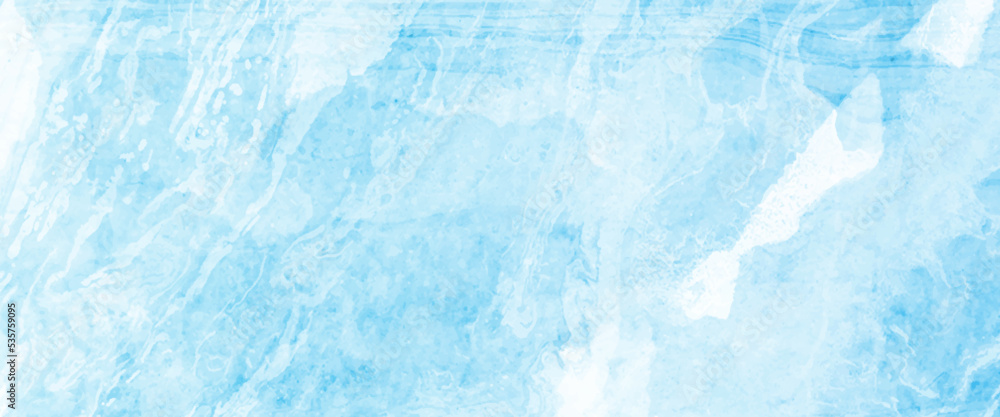 White and blue color frozen ice surface design abstract background