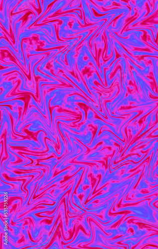 Illustration of stunning vibrant color of hot pink and cobalt blue pattern for abstract backdrop
