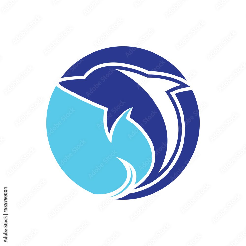 Dolphin logo template vector icon Dolphin logo template vector icon