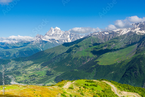 Caucasus Mountains with the Ushba Peak in the background © Dejan Gospodarek