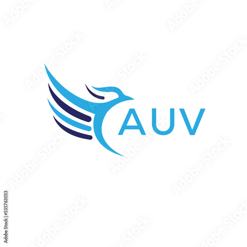 AUV Letter logo black background .AUV technology logo design vector image in illustrator .AUV letter logo design for entrepreneur and business