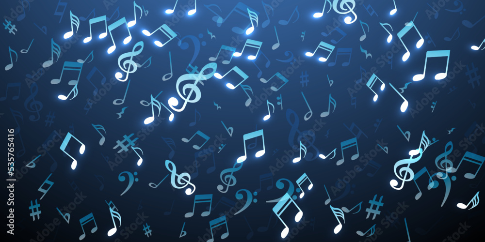 Music note symbols vector background. Melody Music note symbols vector background. Melody