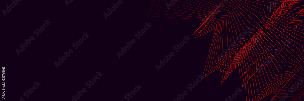 Abstract black background with red lines Abstract black background with red lines