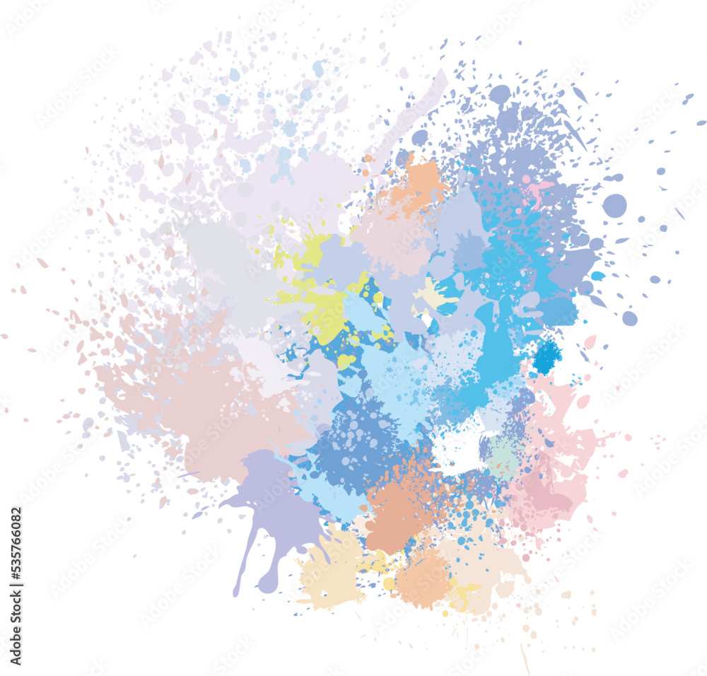Obraz premium Pastel background of paint splashes