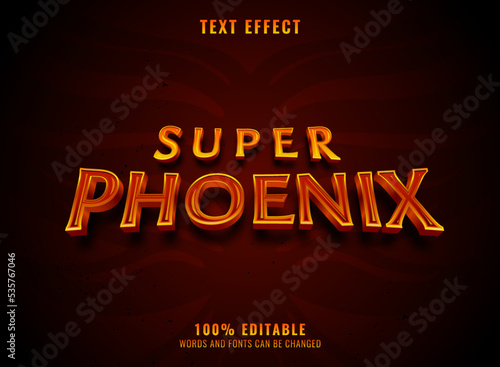 super phoenix fantasy text effect