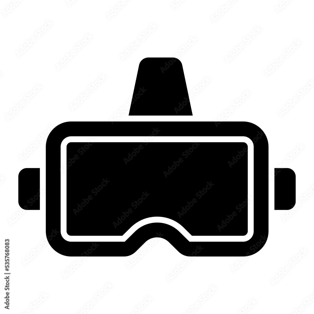 An icon design of VR glasses An icon design of VR glasses