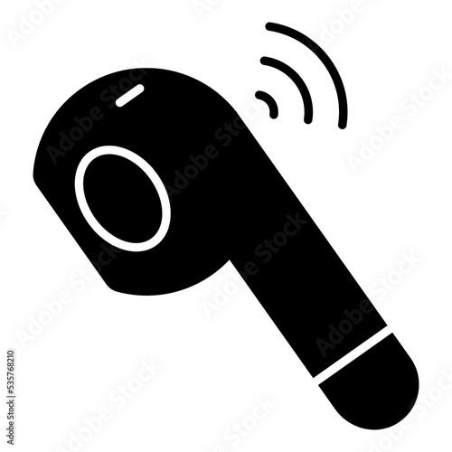 Creative design icon of wireless handsfree 