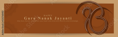 Vector illustration for Indian festival Guru Nanak Jayanti