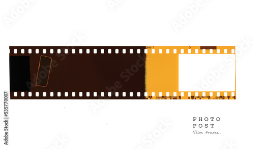 film strip with film and copy space.
