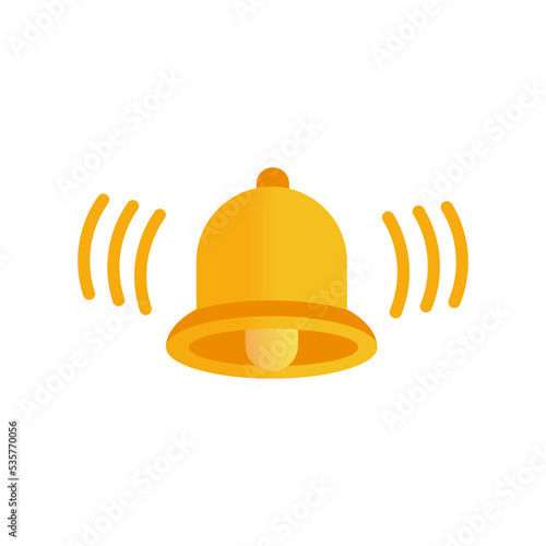 Notification bell Vector ringing bell icon and notification sign and smartphone application alert or new message