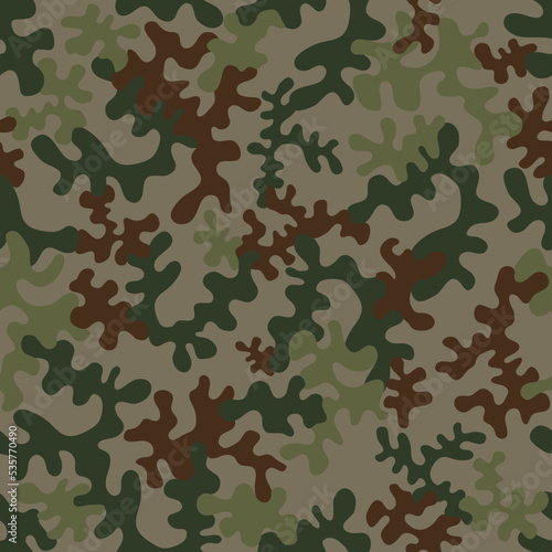 Seamless camouflage pattern - vector illustration