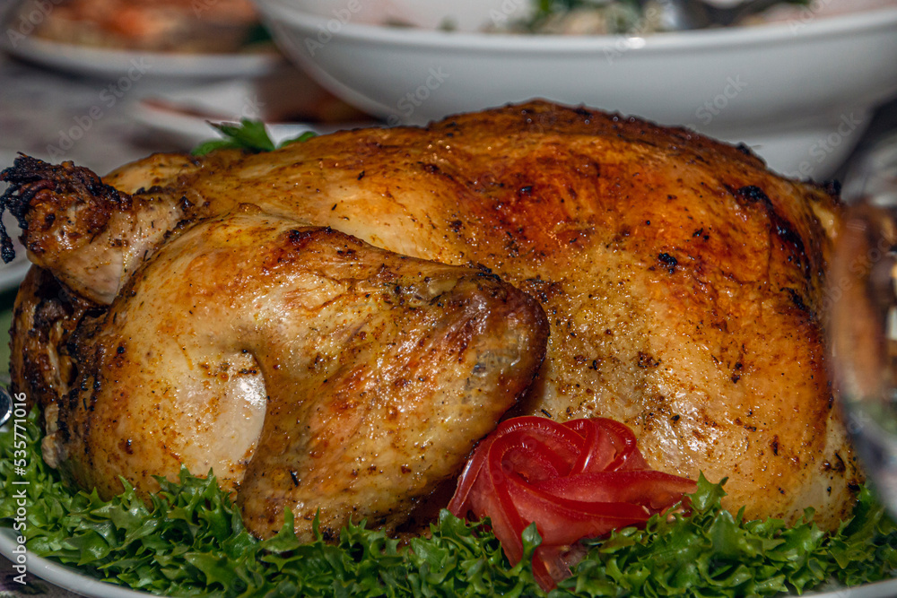Baked chicken with tomatoes
Baked chicken with tomatoes