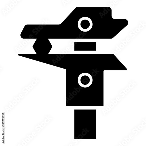 An icon design of vernier caliper 
