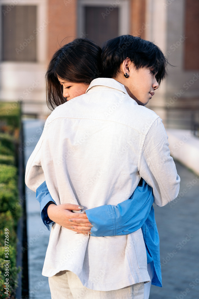 Fototapeta premium Affective Asian Couple Portrait