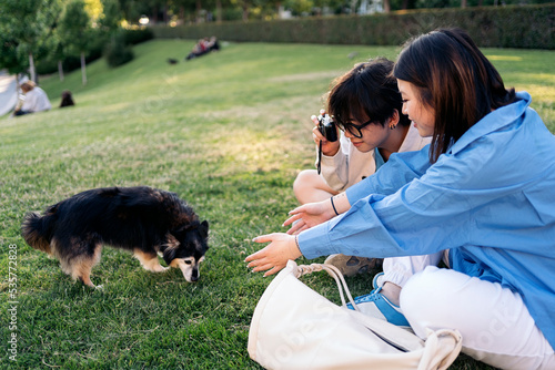 Asian Couple in the Park