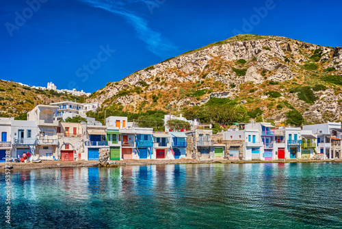 Photos Colorful village of Klima with traditional Greek houses, Milos, Greece