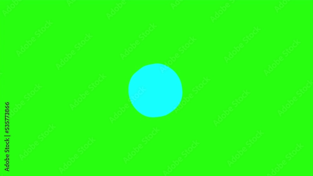 Loop animation shape with comic style on green screen background Loop animation shape with comic style on green screen background