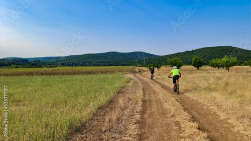 riding bike in the crop fields © Atanas Grigorov
