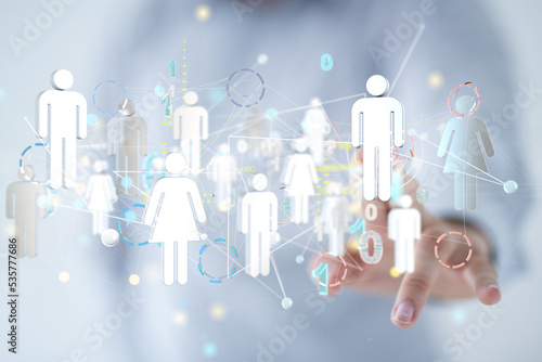 Global network. Blockchain....