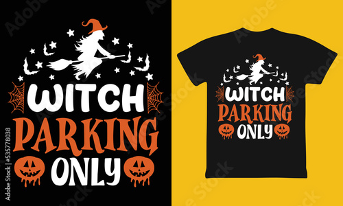 Funny Halloween T-shirt Design Vector (ID: 535778038)
