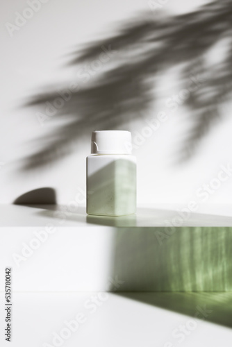 White medicine jar for mockup