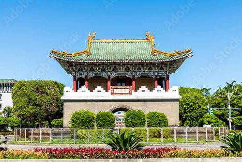 Old building view of the Jingfumen (East Gate) in Taipei, Taiwan. Built-in the 8th year of Emperor Guangxu of the Qing Dynasty. photo
