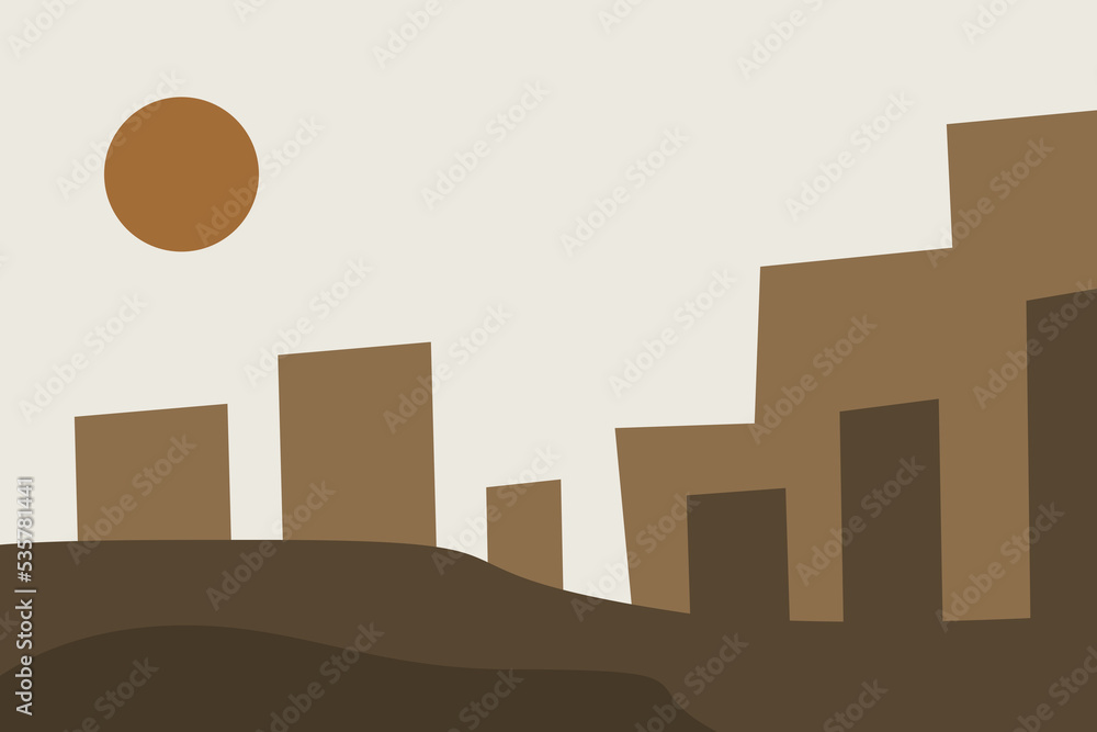 Abstract city landscape background