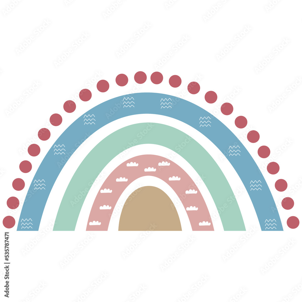 Cute rainbow illustration Cute rainbow illustration