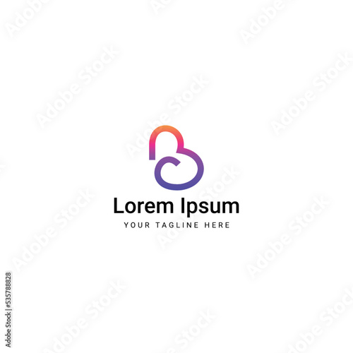 Letter B Modern Logo Template Elements