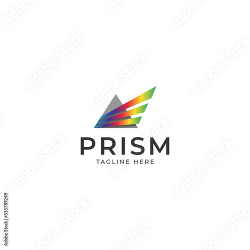Light dispersion and refraction effect linear vector icon. Dispersive prism, glass pyramid, triangular crystal outline illustration. Scientific experiment, physics, optics symbol isolated on white.