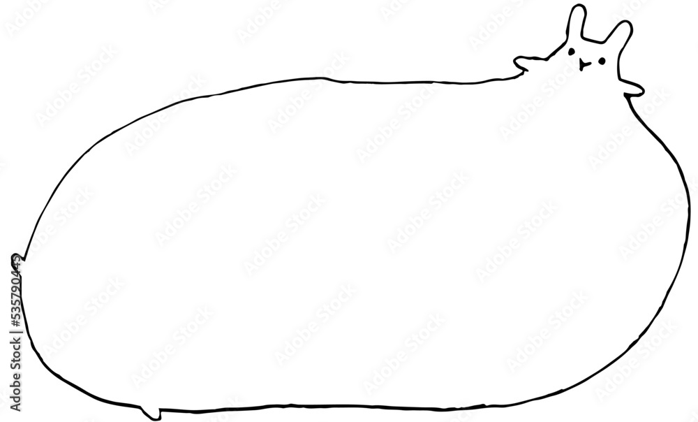 Fototapeta premium ぽっちゃりうさぎ2