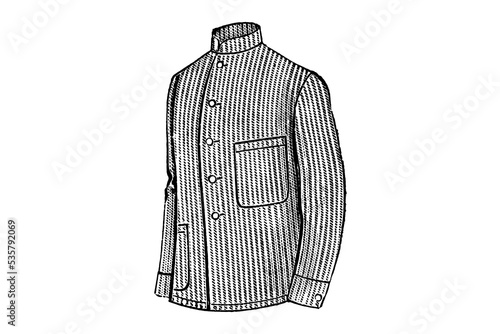 Servant jacket for men - Vintage illustration photo