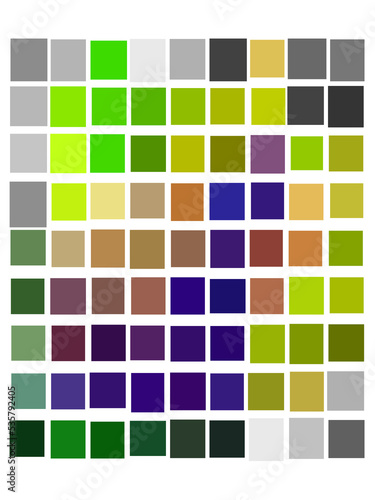 Obraz na płótnie Color sampler, color squares, background, palette, wallpaper, graphics , illustration, w salonie